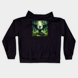 Luminous Sovereign: The Forest Throne Kids Hoodie